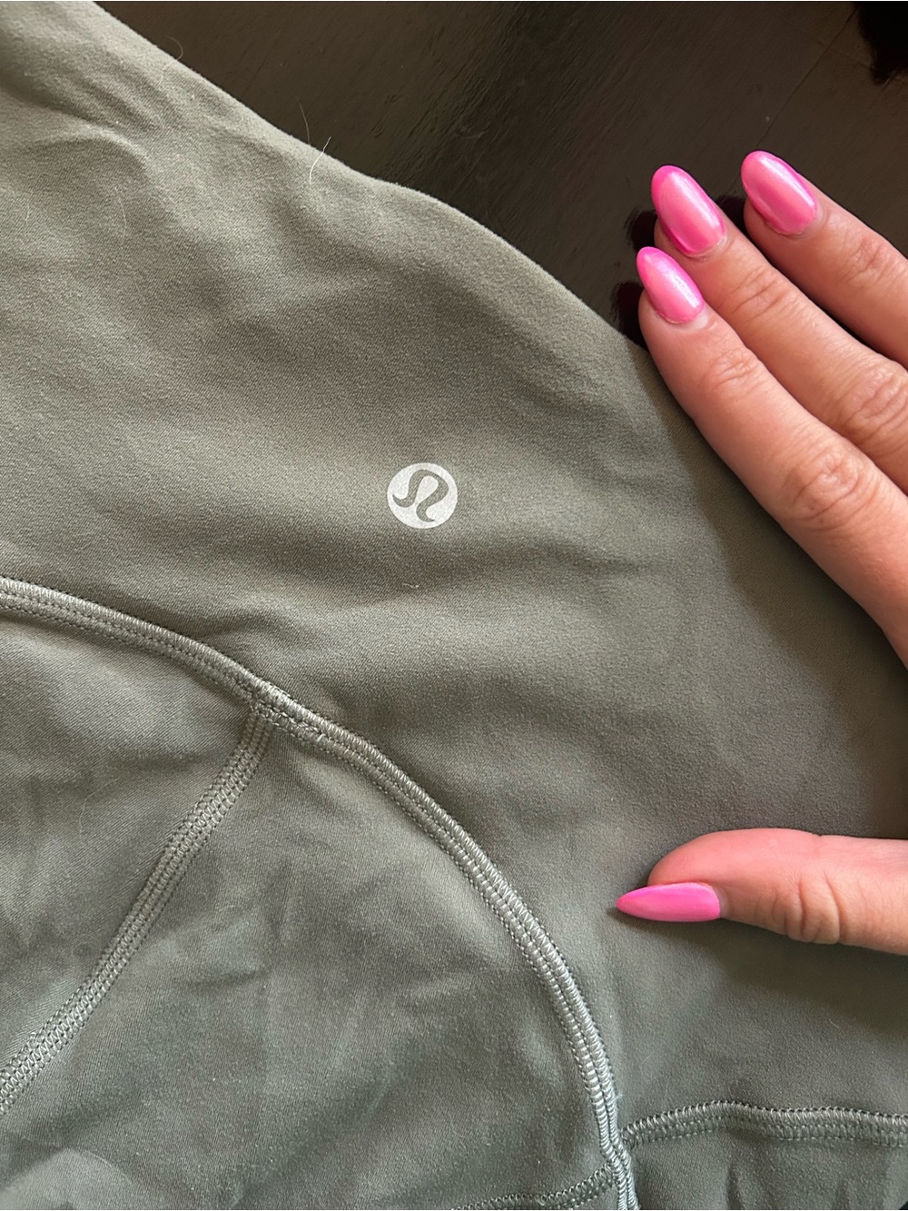 lululemon athletica Olive Green capri leggings - Picture 1 of 4
